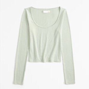 Abercrombie & Fitch Lounge Cozy Cloud Knit scoop neck tee